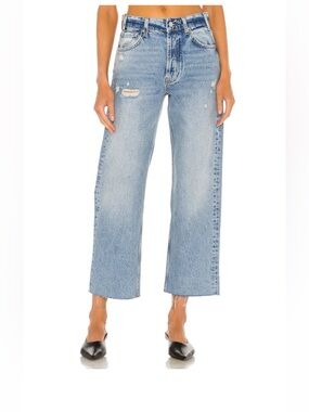 Anine Bing Gavin Distressed Jeans Blue Reservoir